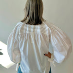 Tucked Detail Blouse - White