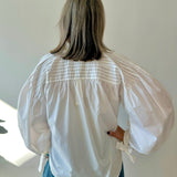 Tucked Detail Blouse - White