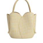 Tulip Vegan Leather Handle Bag