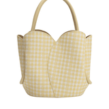 Tulip Vegan Leather Handle Bag