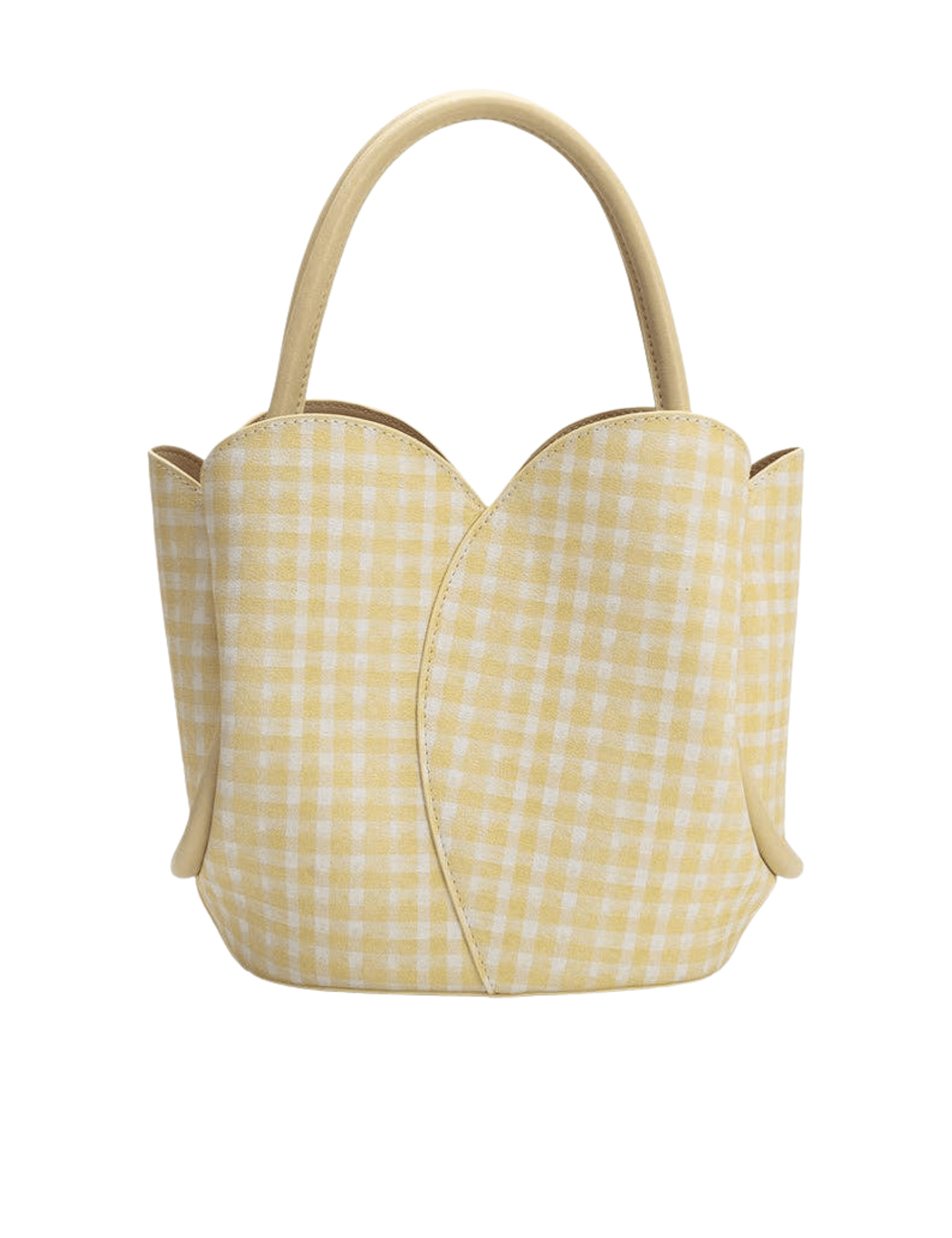 Tulip Vegan Leather Handle Bag