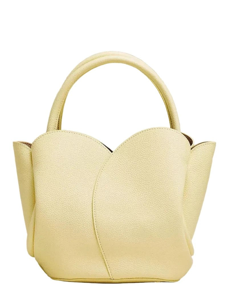 Tulip Vegan Leather Handle Bag