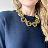 Twist Alloy Stoving Necklace