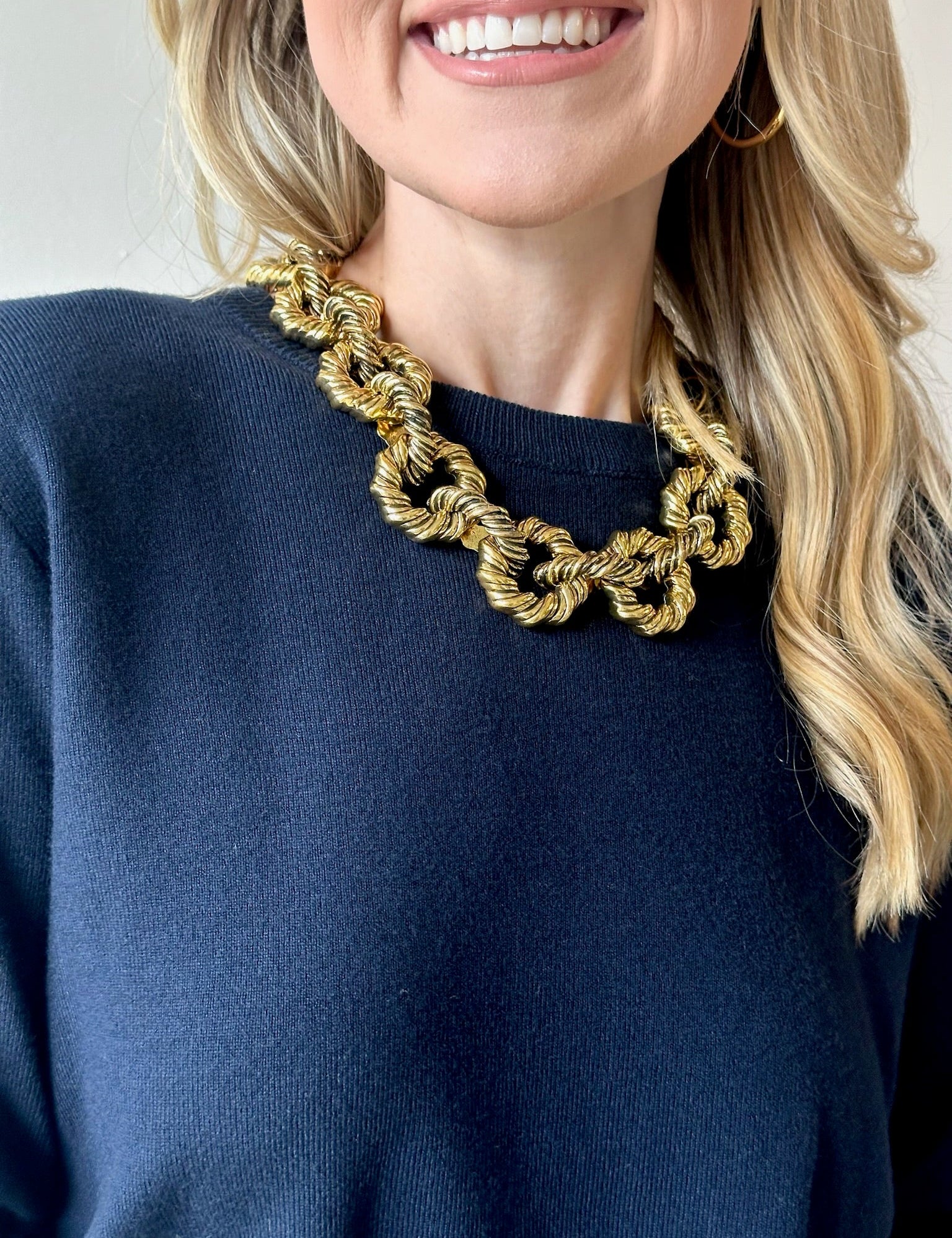 Twist Alloy Stoving Necklace