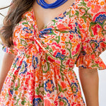 Twisted Knot Empire Waist Dress