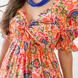 Twisted Knot Empire Waist Dress