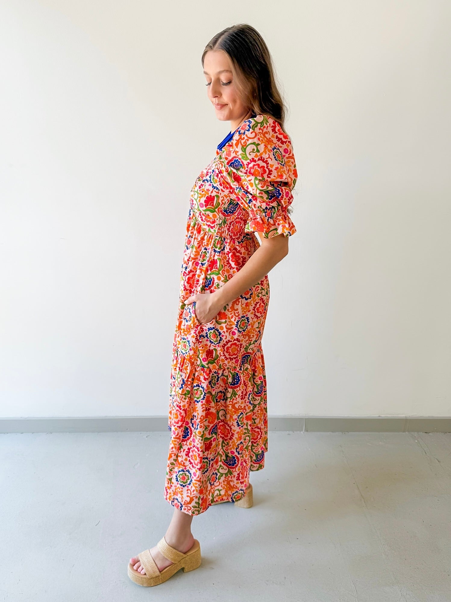 Twisted Knot Empire Waist Dress