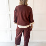 Two Layer Top & Pant Set - Brown