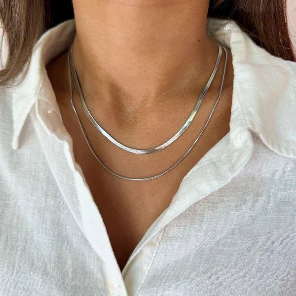 Two - Strand Silver Necklace
