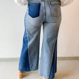 Two tone Denim Jeans