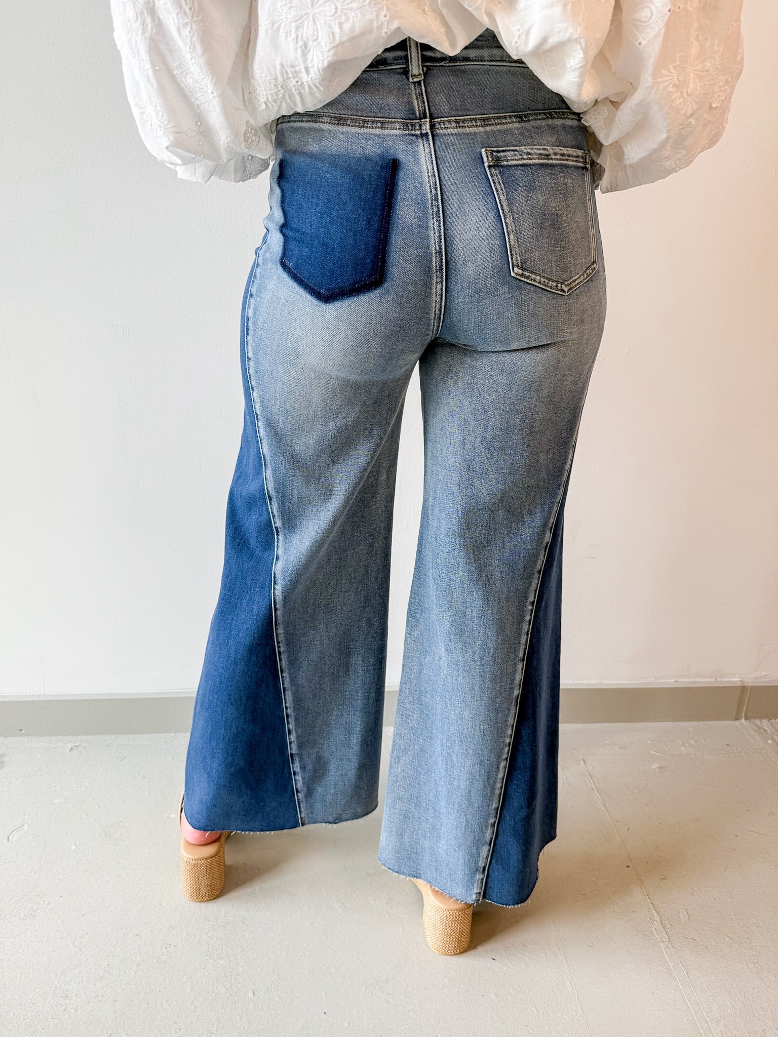 Two tone Denim Jeans