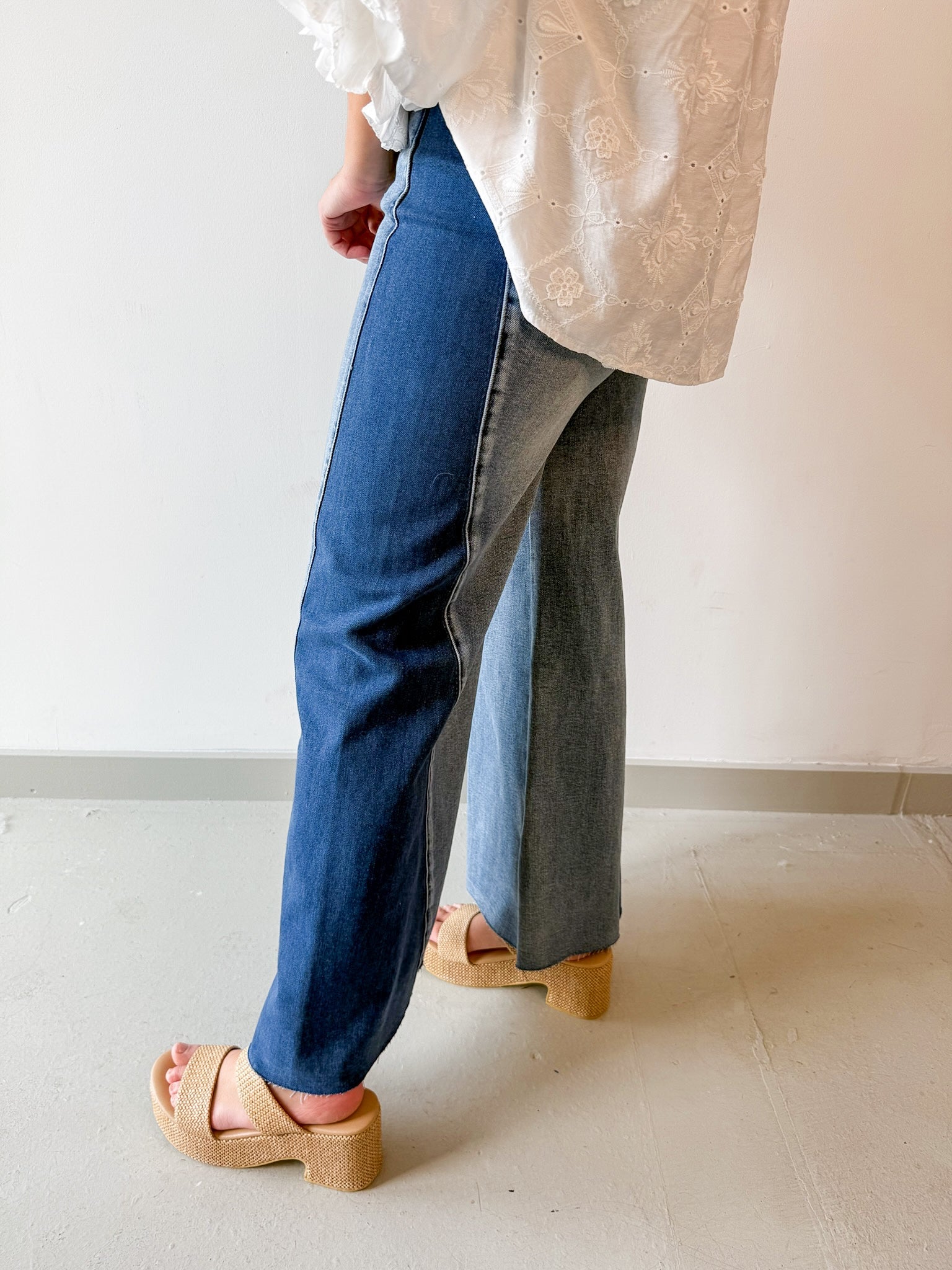 Two tone Denim Jeans