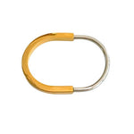 Two - Tone Gold & Silver Capsule Bangle