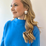 Two Tone Matte Earrings