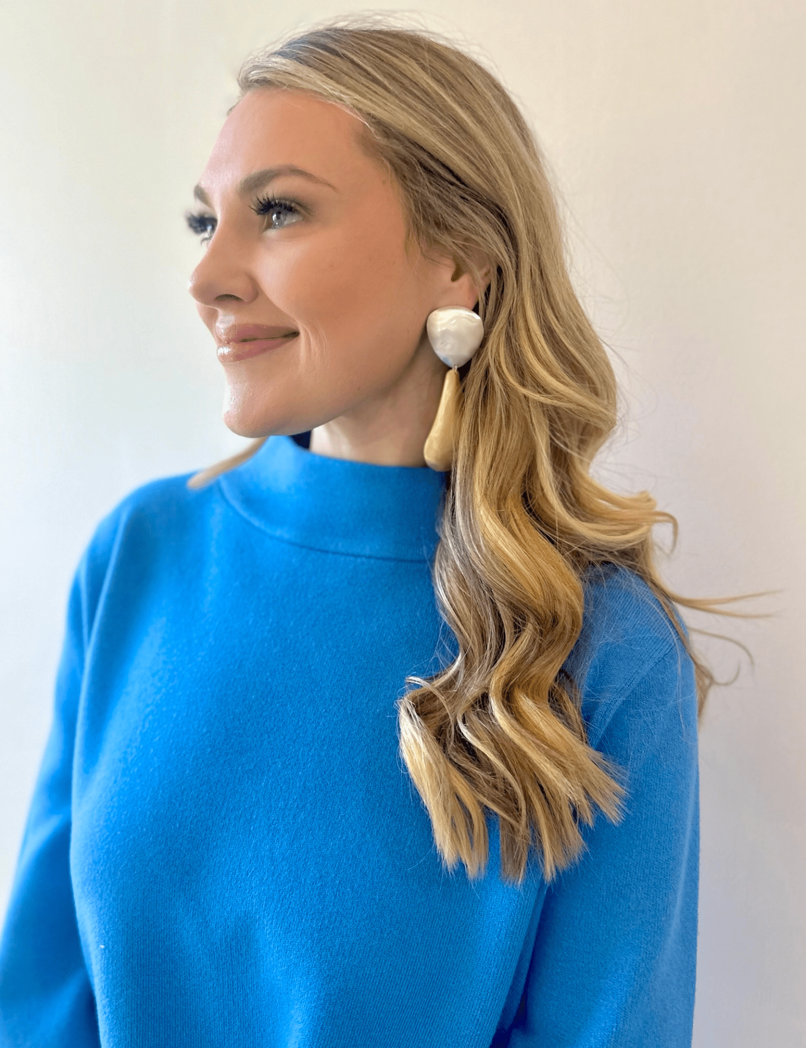 Two Tone Matte Earrings