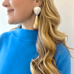 Two Tone Matte Earrings