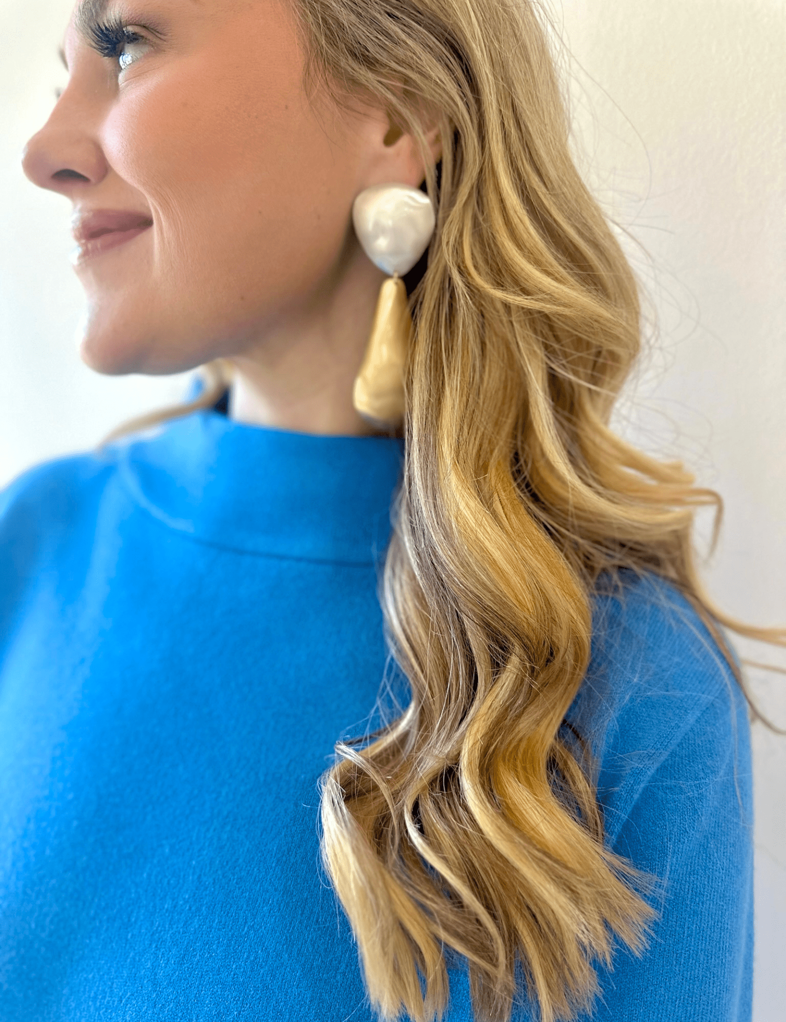 Two Tone Matte Earrings