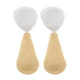 Two Tone Matte Earrings