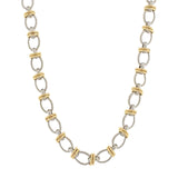 Two Tone Oval Chain Necklace