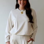 Ultimate Lounge Top and Pleated Wide Leg Pant Set