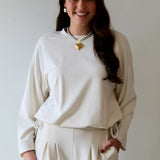 Ultimate Lounge Top and Pleated Wide Leg Pant Set