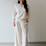 Ultimate Lounge Top and Pleated Wide Leg Pant Set