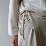 Ultimate Lounge Top and Pleated Wide Leg Pant Set