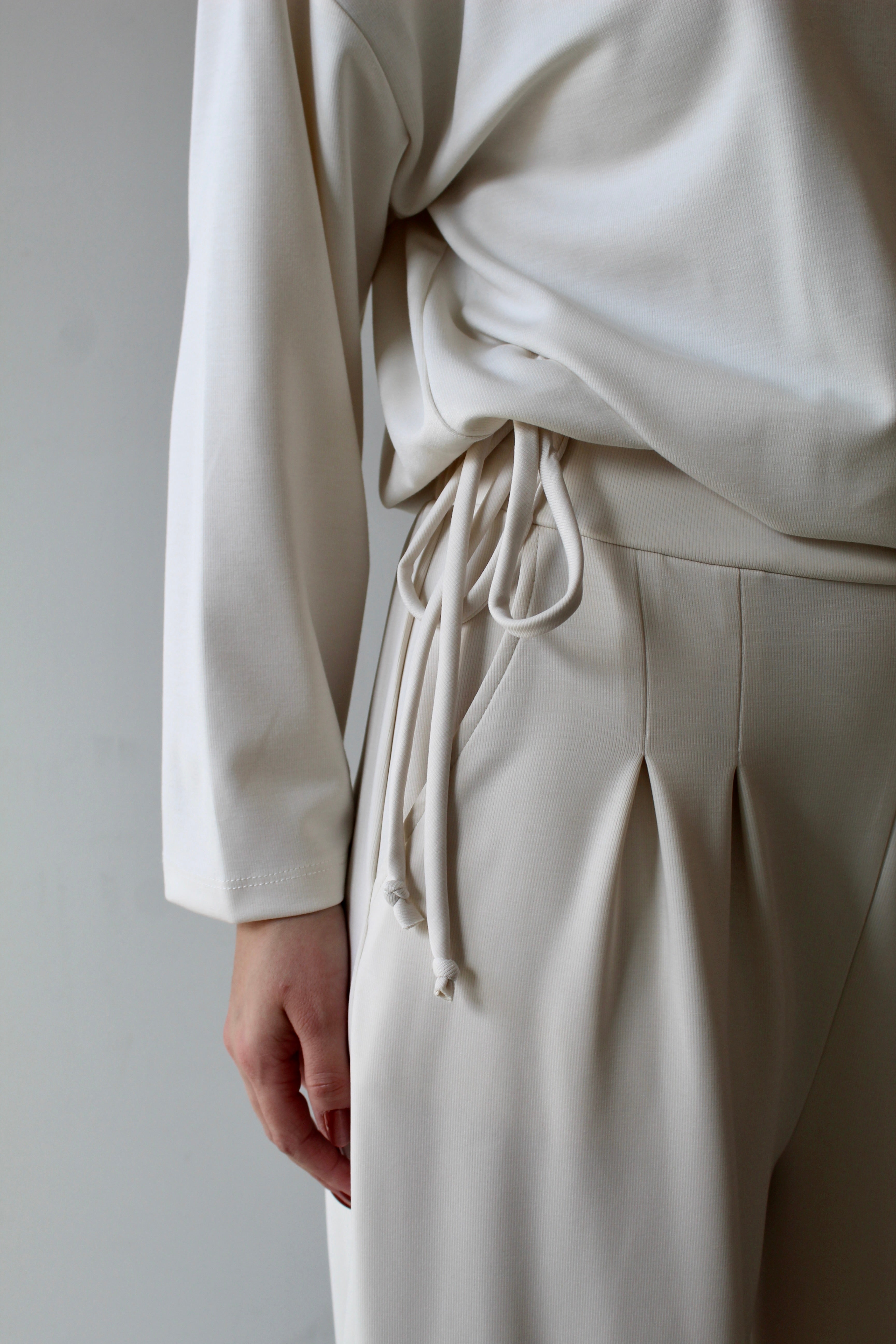 Ultimate Lounge Top and Pleated Wide Leg Pant Set