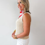V - Neck Knitted Tank