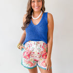 V - Neck Knitted Tank