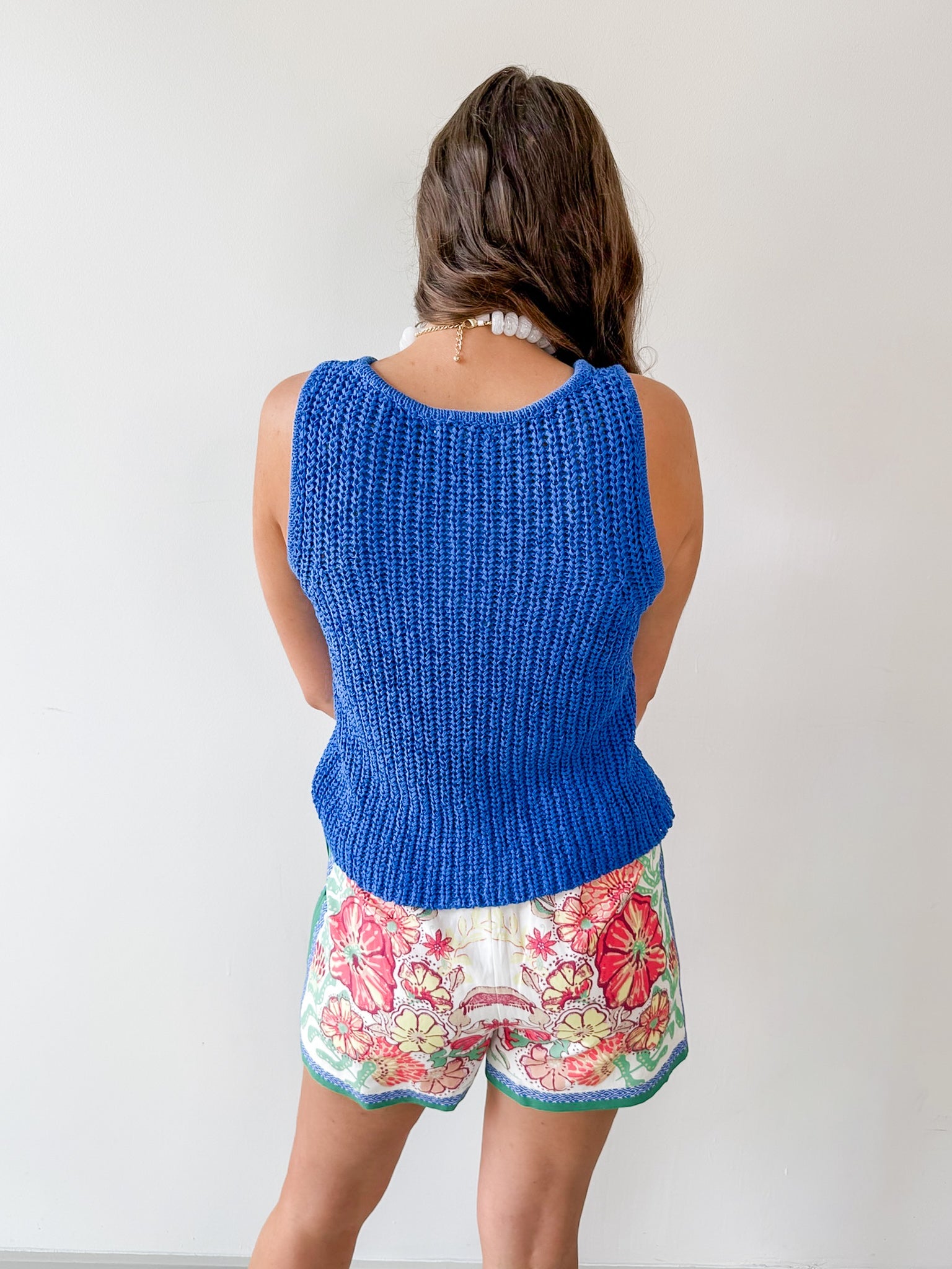 V - Neck Knitted Tank