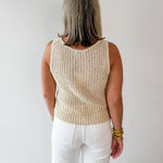 V - Neck Knitted Tank