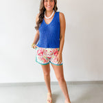 V - Neck Knitted Tank