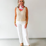 V - Neck Knitted Tank