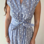 V Neck Midi A Line Dress