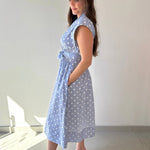 V Neck Midi A Line Dress