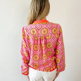 V Neck Printed Top