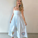 Valentines Embroidered Heart Dress