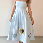 Valentines Embroidered Heart Dress