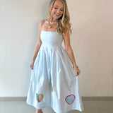 Valentines Embroidered Heart Dress