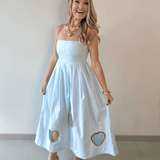 Valentines Embroidered Heart Dress