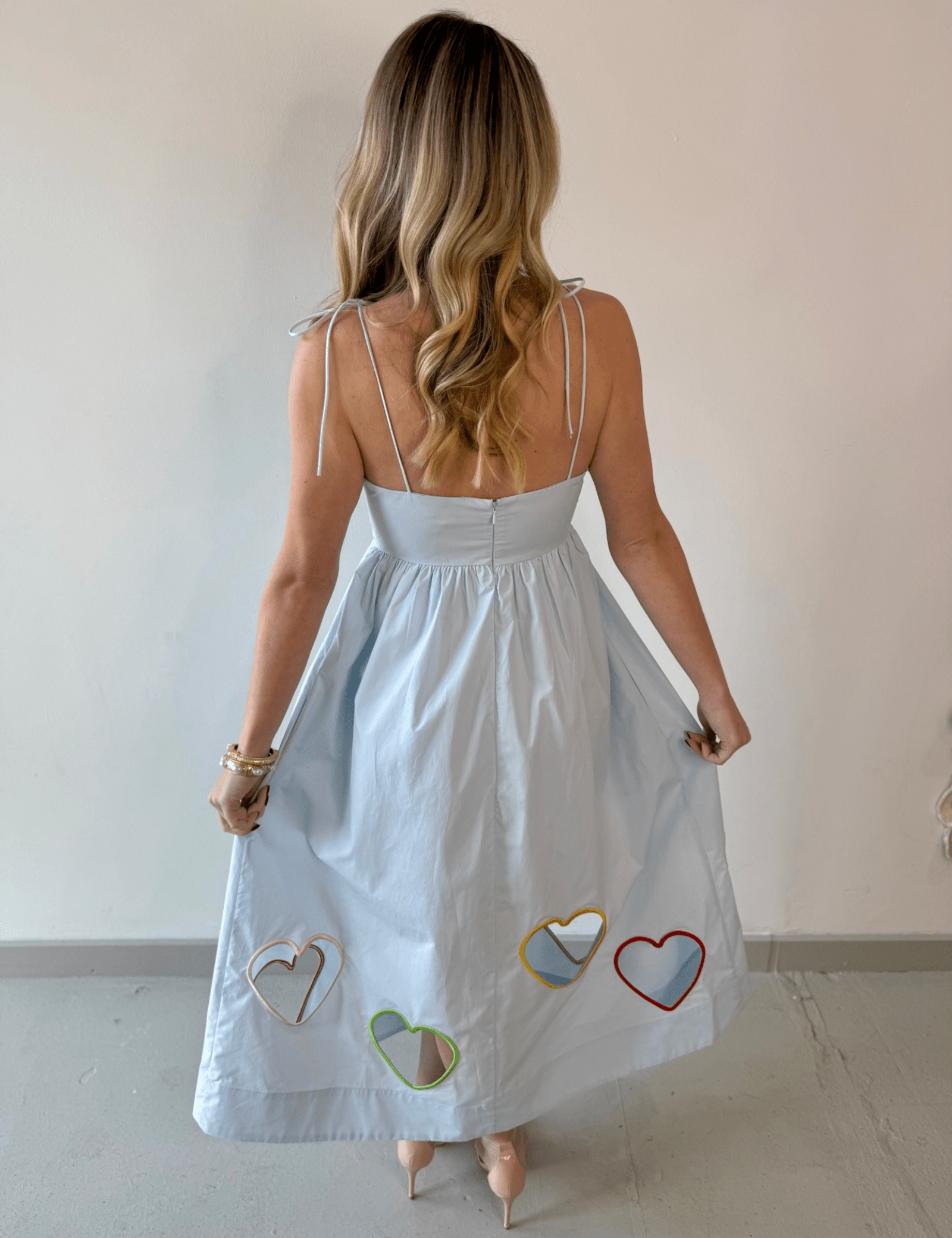 Valentines Embroidered Heart Dress