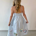 Valentines Embroidered Heart Dress