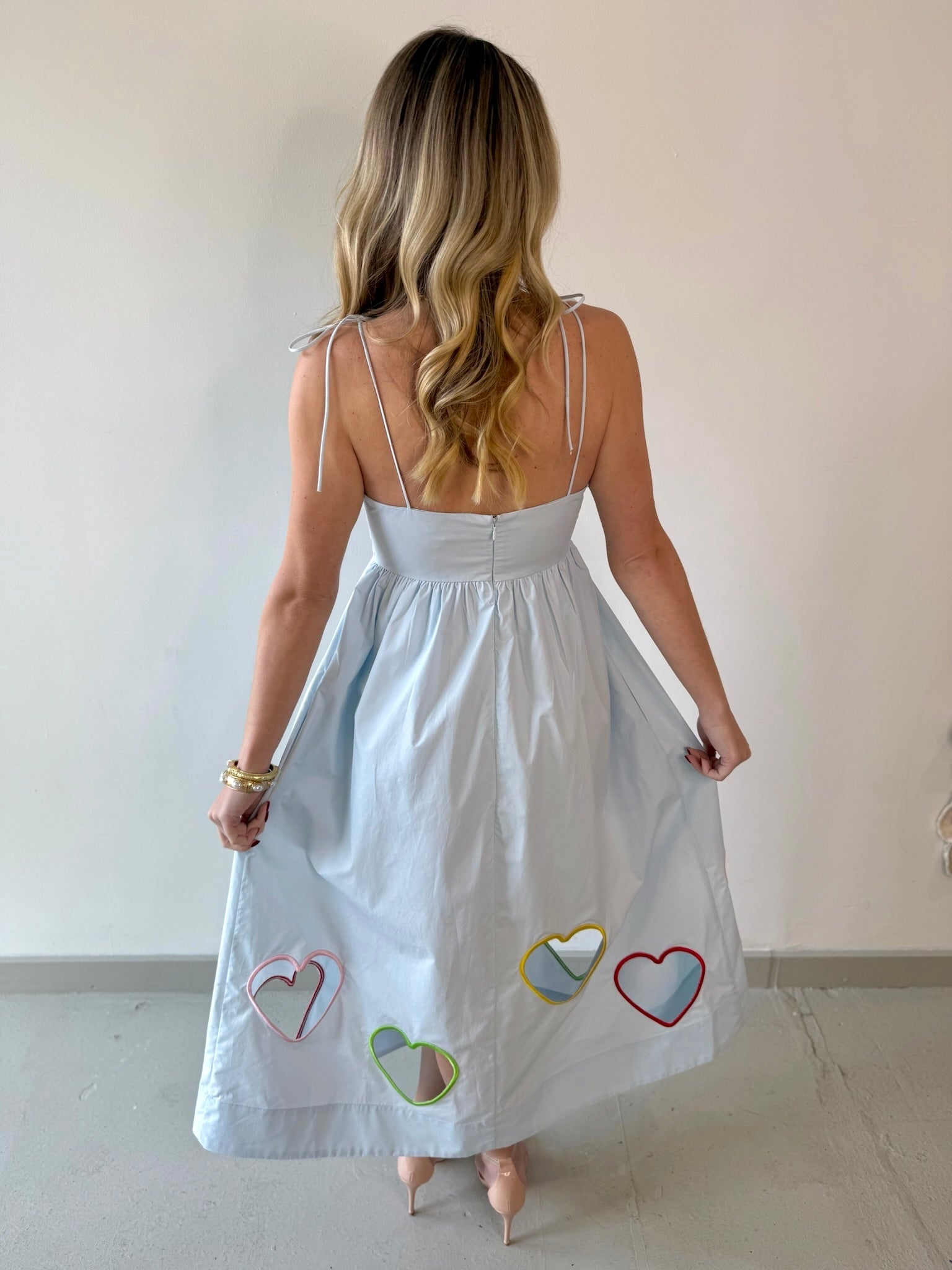 Valentines Embroidered Heart Dress