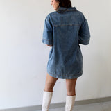 Vanessa V - neck Denim Tunic Dress