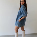 Vanessa V - neck Denim Tunic Dress
