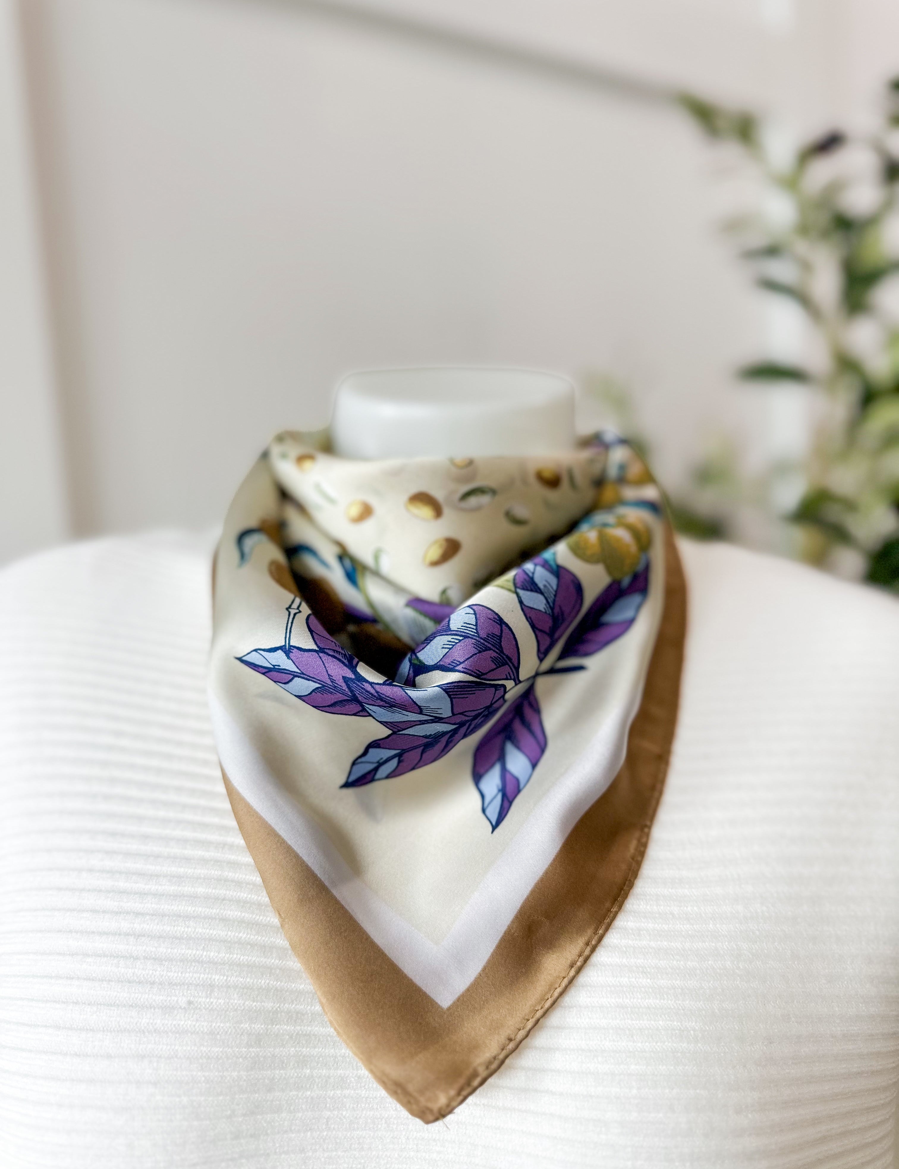 Vibrant Botanical Scarf