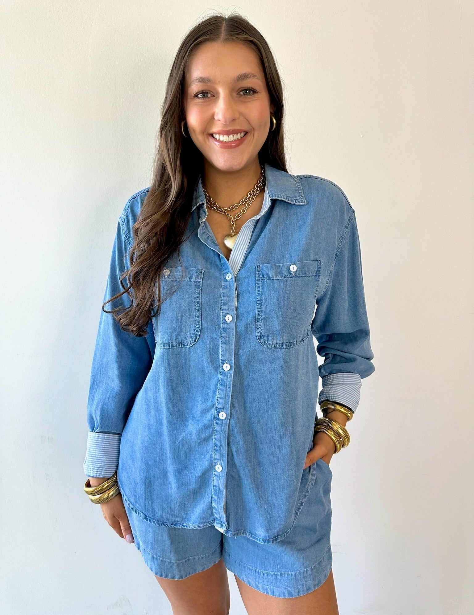 Washed Tencel Shirt - Chambray