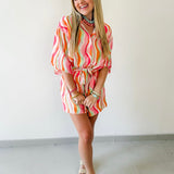 Wavy Stripe Romper