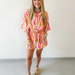 Wavy Stripe Romper